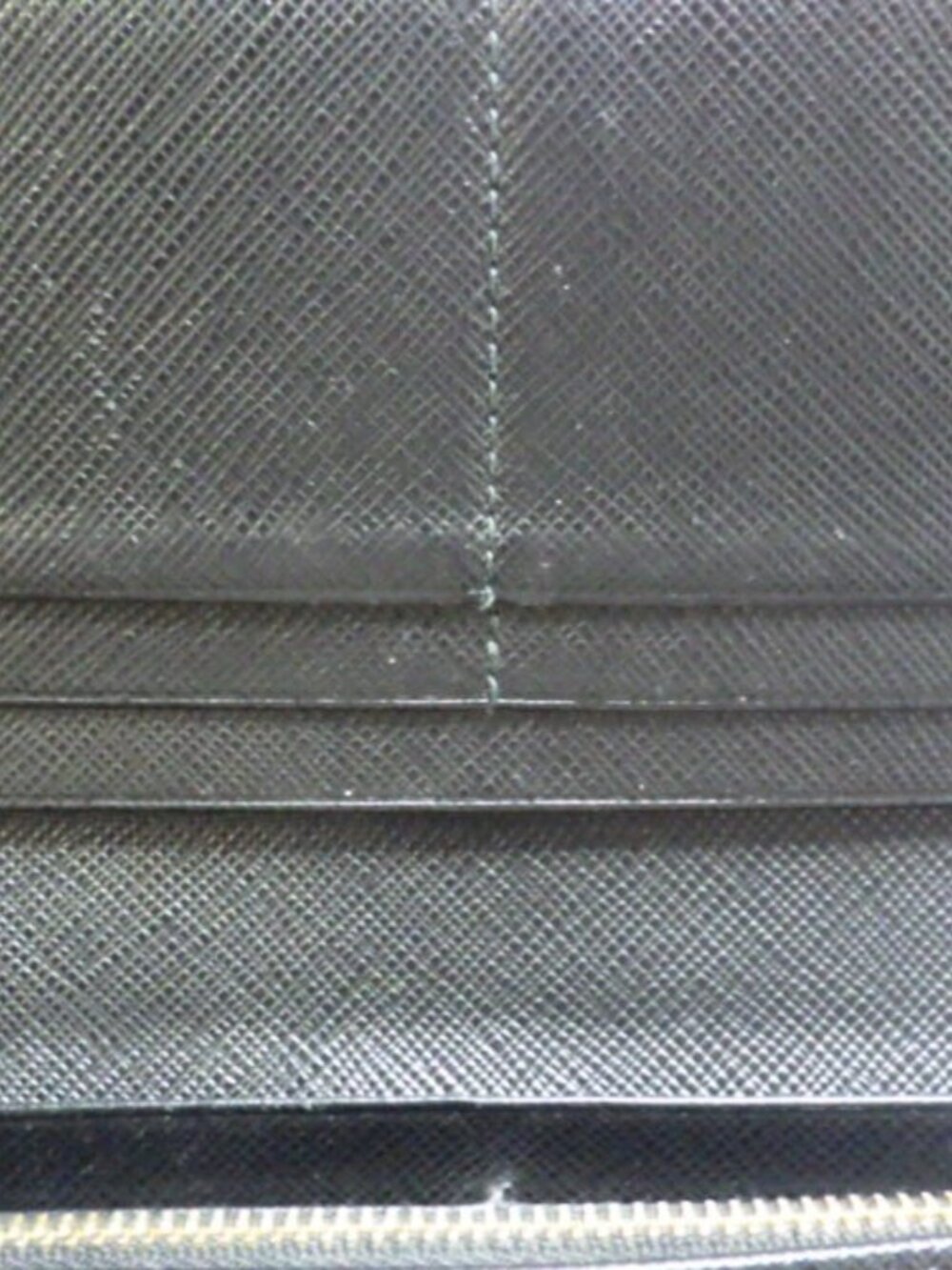 PRADA Saffiano Metal Long Wallet in Black - Picture 8 of 11